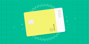 Credit card yellow petal